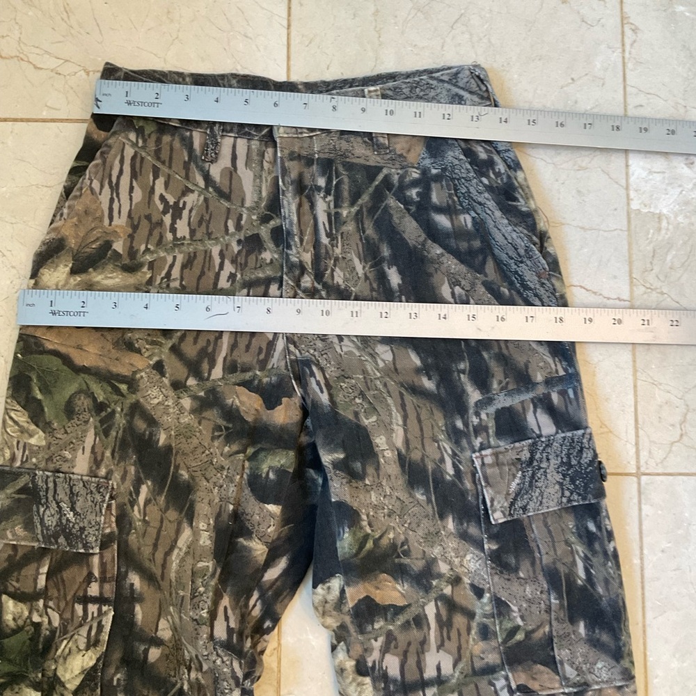 Camo hunting pants, Zip & button, side, back and leg pockets, soft, Size XS - Picture 13 of 14
